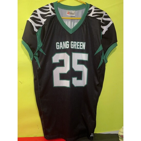 Gang Green Football Uniform FIDANZA #25 Large Black/ Green - Picture 1 of 5
